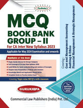 Commercial's Padhuka's MCQ Book Bank Group 2 for CA Inter (2023 Scheme) by Gurukripa